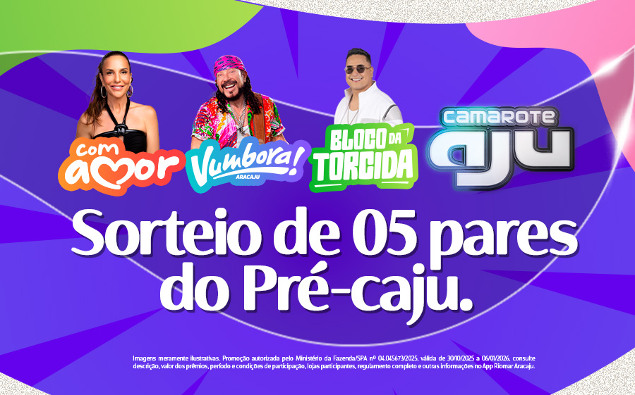 Sorteio de 05 pares do Pré-caju